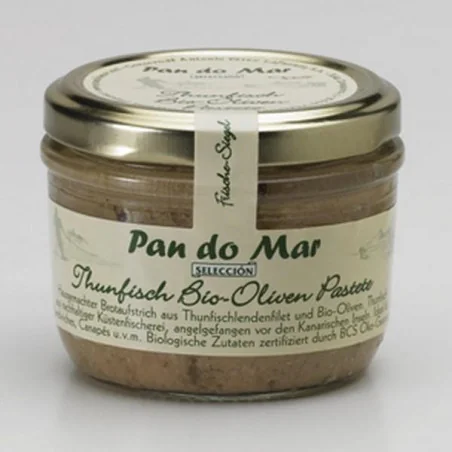 Pasta bio de ton cu masline 125g Pan do Mar